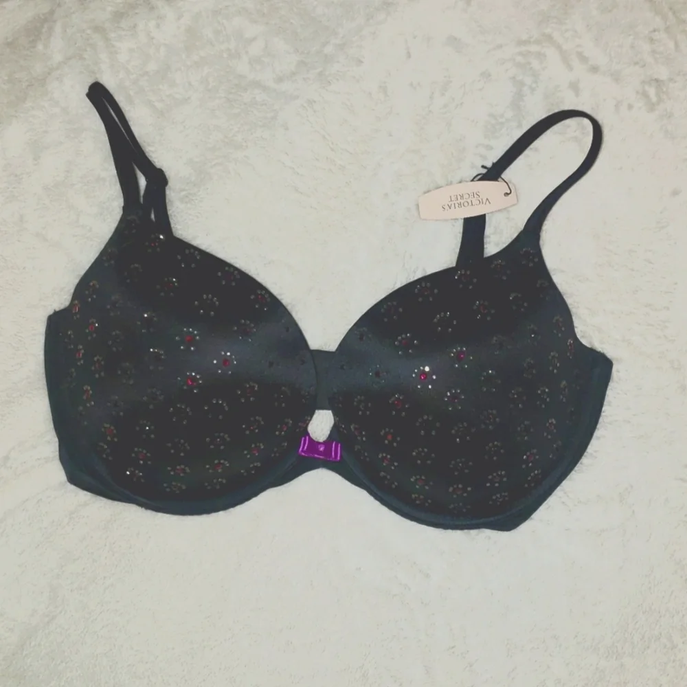 💞 Victoria's Secret Very Sexy Push-up Jeweled Bra 34DD NWT - Picture 3 of 5